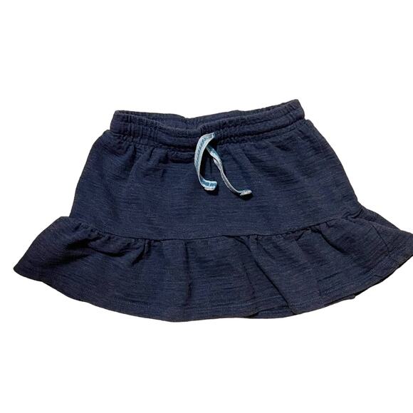 Cat & Jack Navy Blue Ruffled Lined Elastic Waist Casual Short Skirt Size 4T - Picture 1 of 3